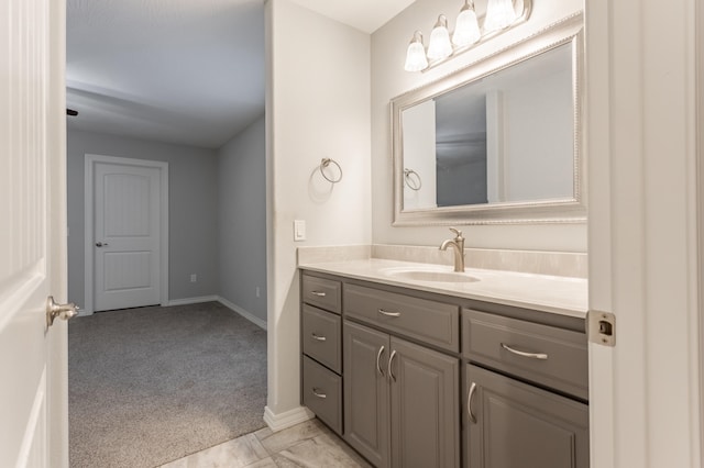 bathroom with vanity