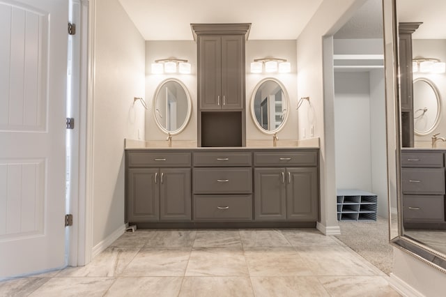bathroom featuring vanity