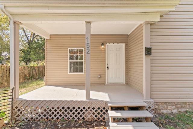 view of entrance to property