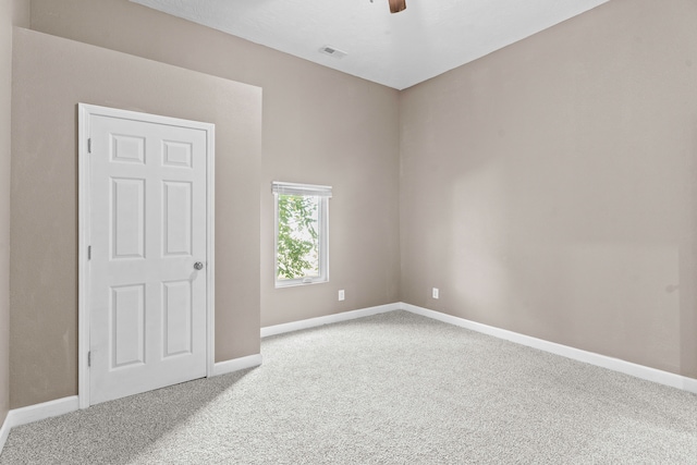 empty room with carpet floors