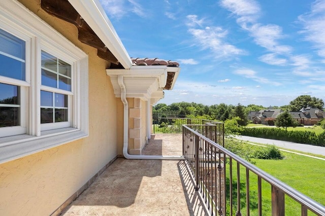 view of balcony