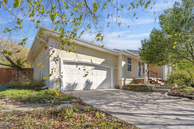 view of front facade featuring a garage