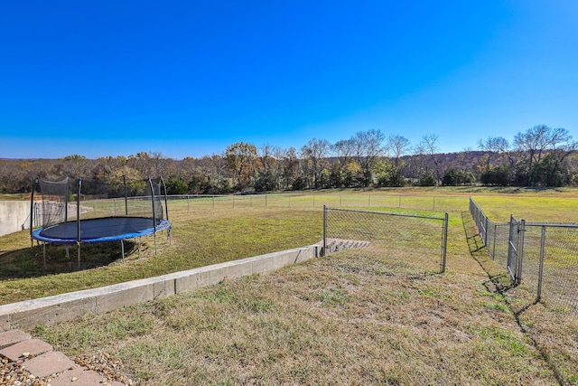 1558 E 432nd Rd, Bolivar, MO 65613 - view of yard featuring a trampoline and a rural view