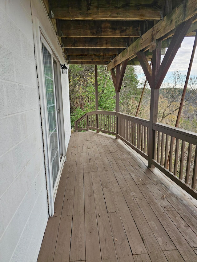 view of deck