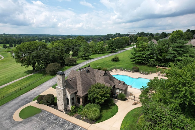 birds eye view of property