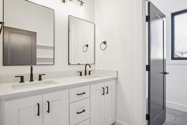 bathroom with vanity