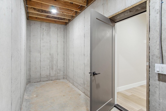 view of basement