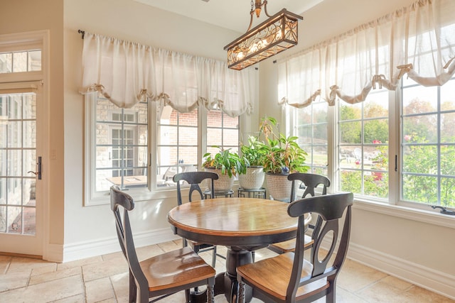 view of dining room