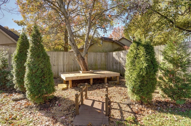 view of patio / terrace with a deck