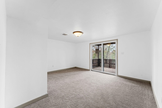 empty room with carpet floors