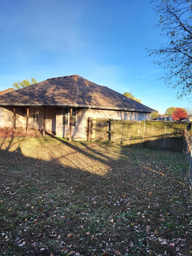 view of back of property