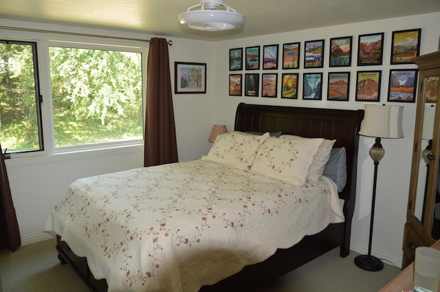 bedroom with carpet flooring