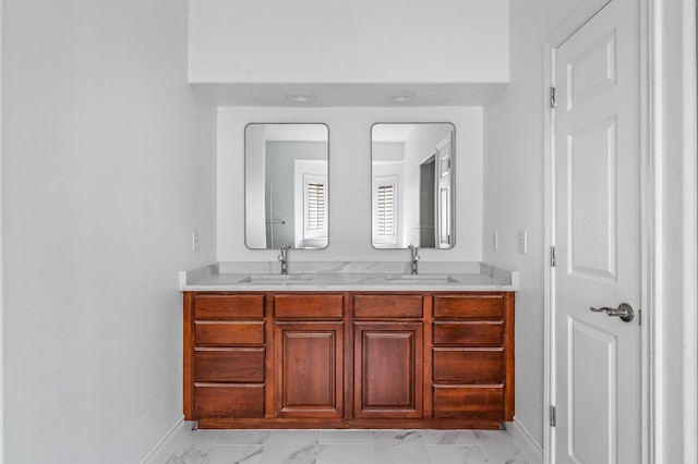 bathroom with vanity