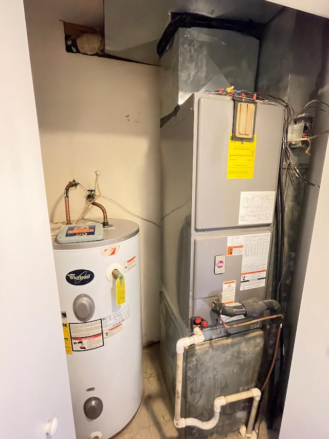 utilities featuring electric water heater