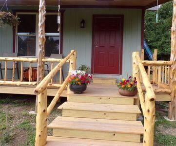 entrance to property with a porch