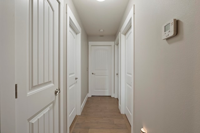 hall featuring hardwood / wood-style floors