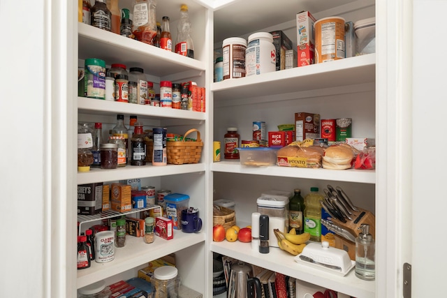 view of pantry