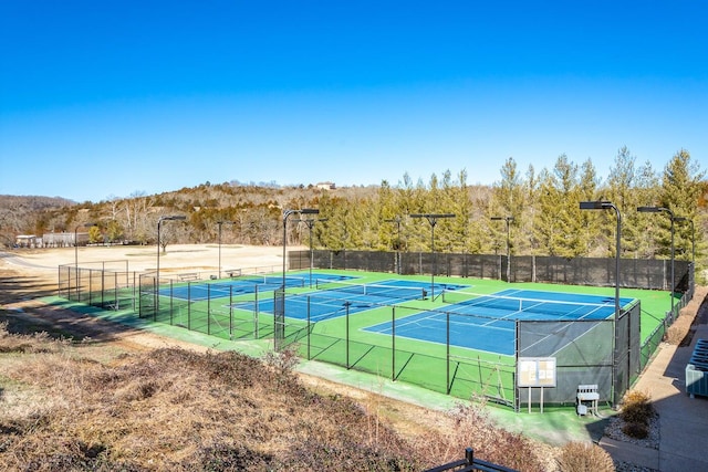 view of sport court