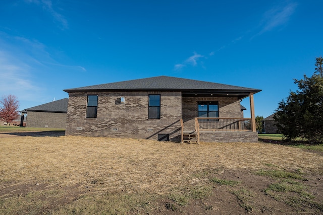 view of rear view of property