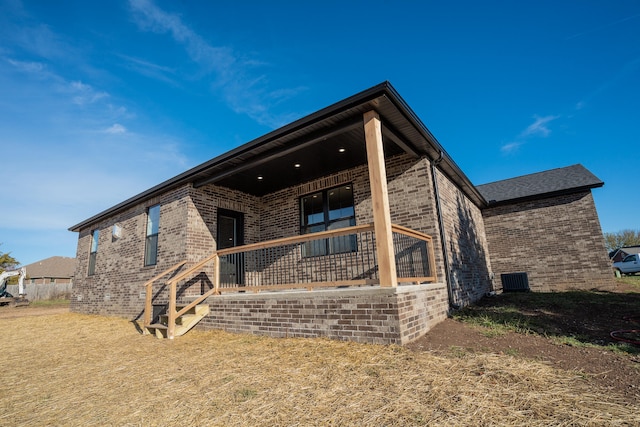 view of rear view of property