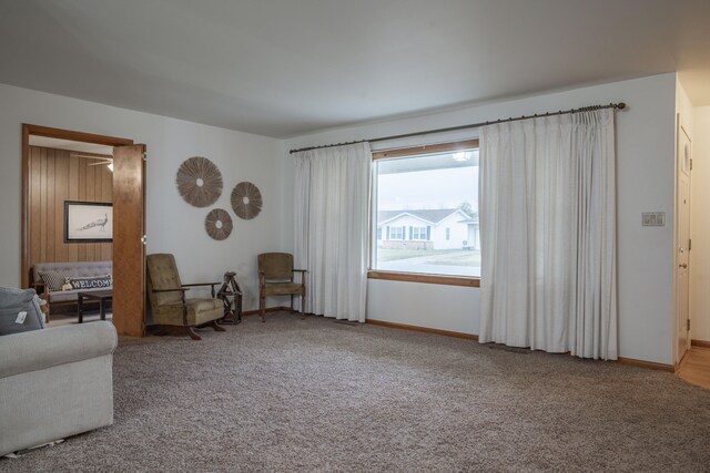 unfurnished room featuring carpet