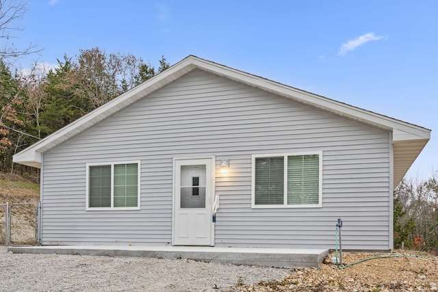 view of rear view of property