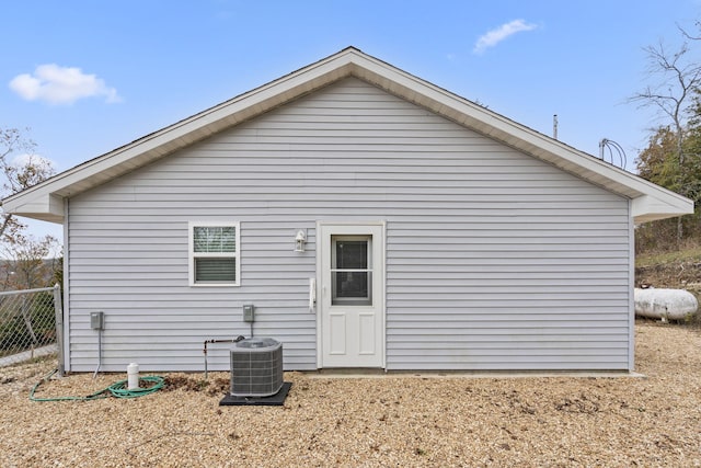 exterior space with central AC unit