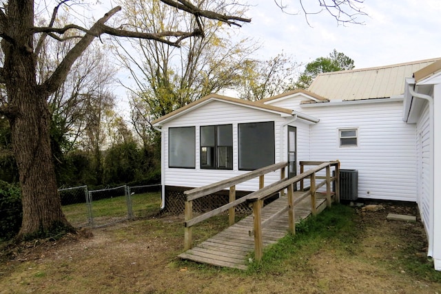 view of rear view of property