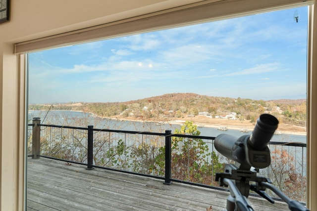 117 Kingdom St, Cape Fair, MO 65624 - deck featuring a mountain view
