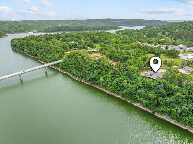 117 Kingdom St, Cape Fair, MO 65624 - drone / aerial view of a nearby body of water and a heavily wooded area