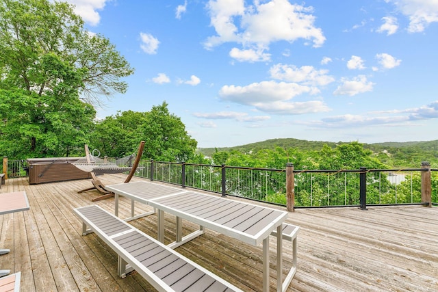 117 Kingdom St, Cape Fair, MO 65624 - deck featuring a hot tub