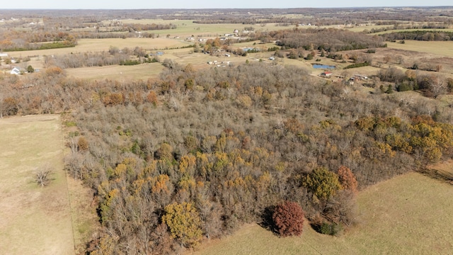 bird's eye view featuring a rural view