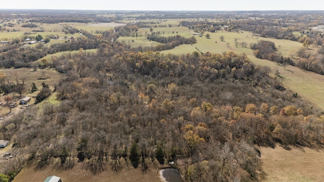 aerial view featuring a rural view