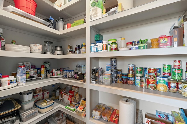 view of pantry