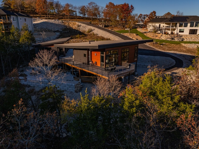 view of rear view of property