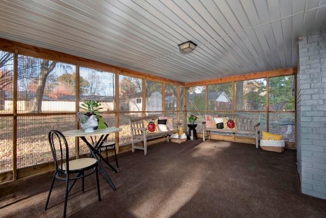 view of sunroom / solarium