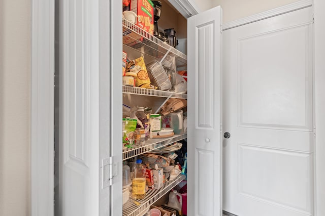 view of pantry