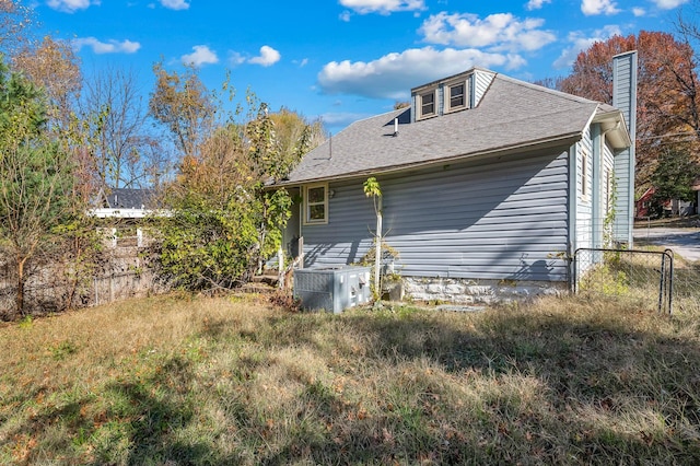 view of property exterior with cooling unit