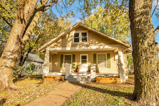 bungalow with covered porch