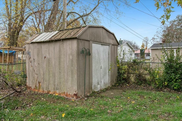 view of outdoor structure