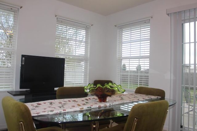 view of dining space