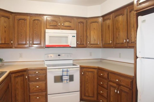 kitchen with white appliances