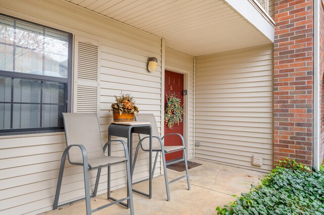 view of patio with a porch