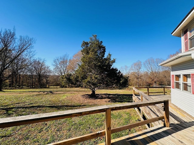 exterior space with a deck