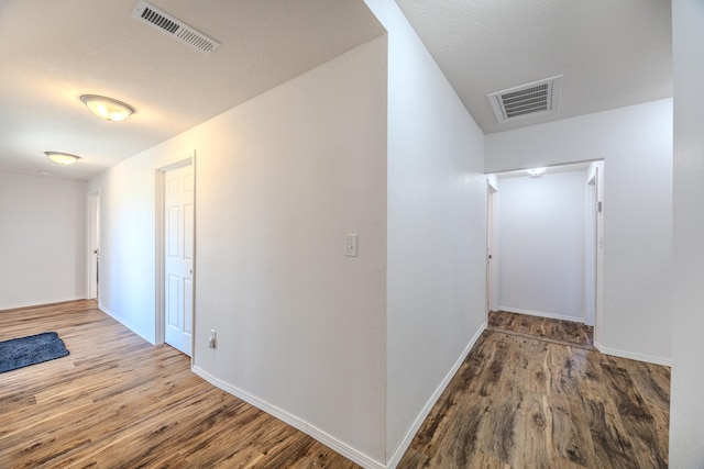 hall featuring hardwood / wood-style flooring