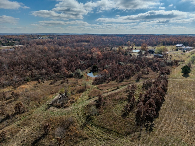 aerial view featuring a rural view