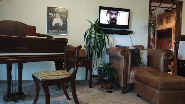 interior space featuring carpet floors