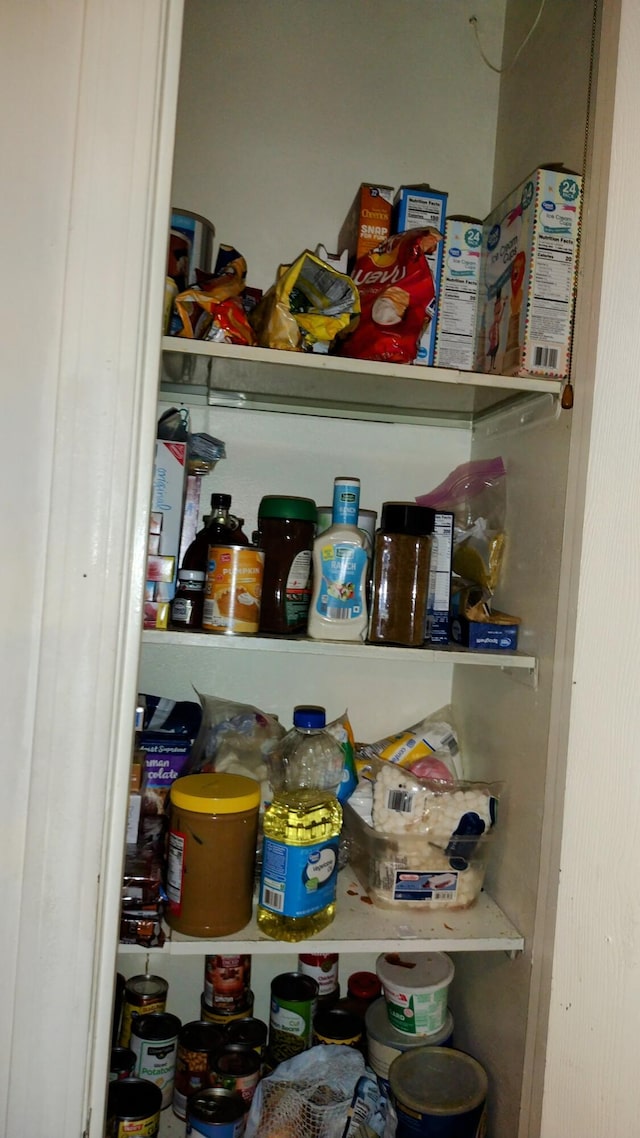 view of pantry