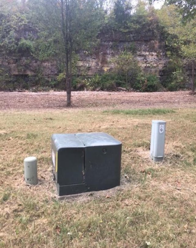 exterior view of a pad mount transformer