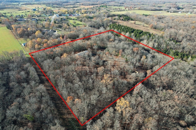 drone / aerial view featuring a rural view